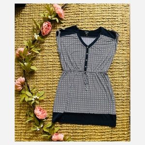 16w Blue and White Nautical Enfocus Dress